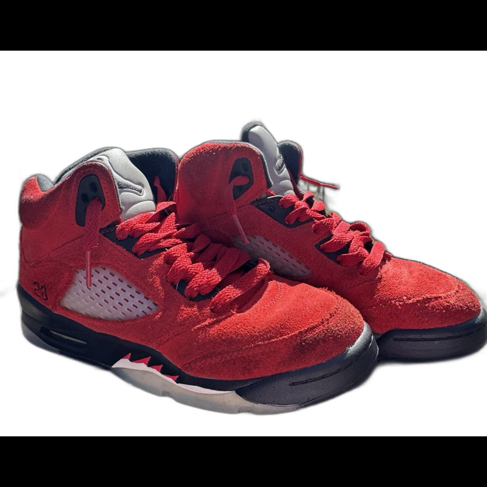 Air Jordan 5 GS Raging Bulls 440888-600 Size 5Y Gently Used